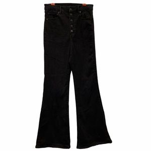 AMERICAN EAGLE Black Hi-Rise Flare Jeans Size 8